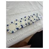 Da Vinci Poker Chips Blue White 100 Count Non-Denominated Set