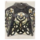 Tiffany Style Stained Glass Lamp Shade Floral Panel Replacement Shade Good