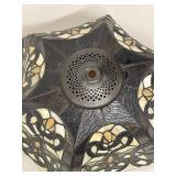 Tiffany Style Stained Glass Lamp Shade Floral Panel Replacement Shade Good