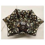 Tiffany Style Stained Glass Lamp Shade Floral Panel Replacement Shade Good