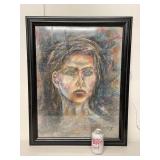 William Beekman "Silence" Portrait Art WRB Framed