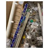 Mixed Key Blank Lot w/ Display Racks Ilco Schlage Yale Locksmith Supply