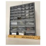 38-Drawer Wall Mount Parts Organizer Cabinet w/ Couplers & Hardware