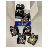 Walt Disney World 2000 Millennium 6 Pin Set w/ Box on Cards