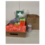 Mixed Shipping Safety Label Lot w First Aid Signs & Checklists