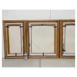Coastal Triptych Canvas Painting Set Lighthouse Sea Oats Signed