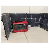 Bluetti 700W Portable Power Station w Solar Panel Charger Untested