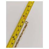 Sterling Silver Gold-Tone Paperclip Link Bracelet