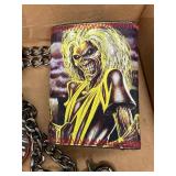 Iron Maiden Memorabilia Buttons Wallet Chain Truck + Van Halen
