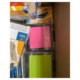 BIC Pens & Office Supply Assortment Pads Clips Staplers Open Box