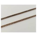 Sterling Silver Italian Box Chain Necklace