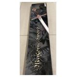 Masonic Ceremonial Sword Decorative In Box Freemason Approx 45"