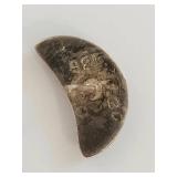 Sterling Silver Abalone Inlay Crescent Earrings