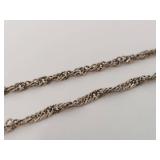 Sterling Silver Italian Rope Chain Necklace