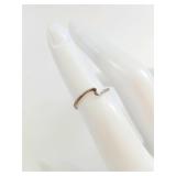 Minimalist Sterling Silver Wave Band Ring
