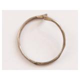 Minimalist Sterling Silver Wave Band Ring