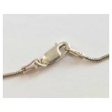 Sterling Silver Snake Chain Necklace