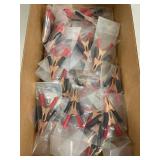 Bulk Lot Copper Battery Alligator Clips Red Black Insulated Handles
