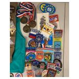 Vintage Girl Scouts USA Vest Sash Patch Lot Greater Minneapolis Large
