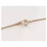 Sterling Silver Necklace Chain With Bead Accents