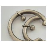Sterling Silver Double Hoop Earrings