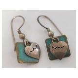 Sterling Silver Artisan Dangle Earrings