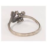 Sterling Silver Gecko Ring