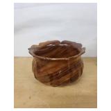 Mixed Lot of 4 Decorative Items - Hawaii Hardwoods Bowl, Candle, Wind Bell & Frame