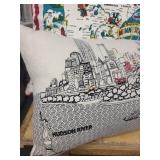 Large New York City Skyline Pillow & Minnesota Map Decorative Pillows
