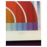 Yaacov Agam Signed Limited Edition Agamograph Framed Op Art Print