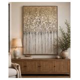 Grace Feyock Oil on Canvas Titled "Strength in Numbers" 62x42 Framed Art
