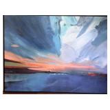 David Manlove Oil on Canvas Titled "Last Day of the Sun" 48x60 Framed