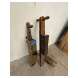 Antique Wooden Hand Corn Seed Planters Set of 3 Triumph Primitive