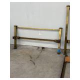 Simmons Vintage Brass Metal Bed Frame Headboard Footboard Twin Size
