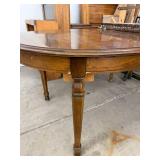 Vintage Oval Extension Dining Table w/ Leaf Oak Finish 60x41 Good