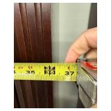 Traditional Lighted Curio China Cabinet Cherry Finish Glass Doors