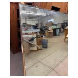 Large Frameless Beveled Wall Mirror 60 x 40 Metal Clips Good