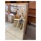 Large Frameless Beveled Wall Mirror 60 x 40 Metal Clips Good