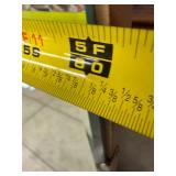 Large Frameless Beveled Wall Mirror 60 x 40 Metal Clips Good