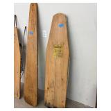 The Queen Folding Ironing Board Wood Top J.R. Clark Primitive Vintage