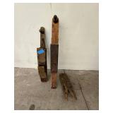 Antique Wooden Hand Corn Seed Planters Set of 3 Triumph Primitive