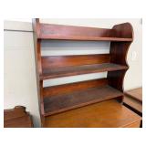 Vintage Wood Countertop Hutch Shelf 3 Tier Farmhouse Display 32in
