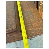 Antique Oak Treadle Sewing Machine Cabinet Base Carved 34x18x29