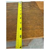 Antique Oak Glass Door Display Cabinet Bookcase 31x9x47 Good