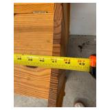 Rustic Pine Storage Bench Blanket Chest Lift Top 42in Country Style