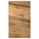Antique Lift Top Writing Desk Side Table Wood Turned Legs 32in Wide