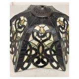 Tiffany Style Stained Glass Lamp Shade Floral Panel Replacement Shade Good