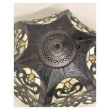 Tiffany Style Stained Glass Lamp Shade Floral Panel Replacement Shade Good