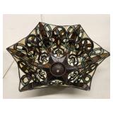 Tiffany Style Stained Glass Lamp Shade Floral Panel Replacement Shade Good