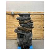 ^ Outdoor Cascading Water Fountain with Natural Looking Stone Waterfall
